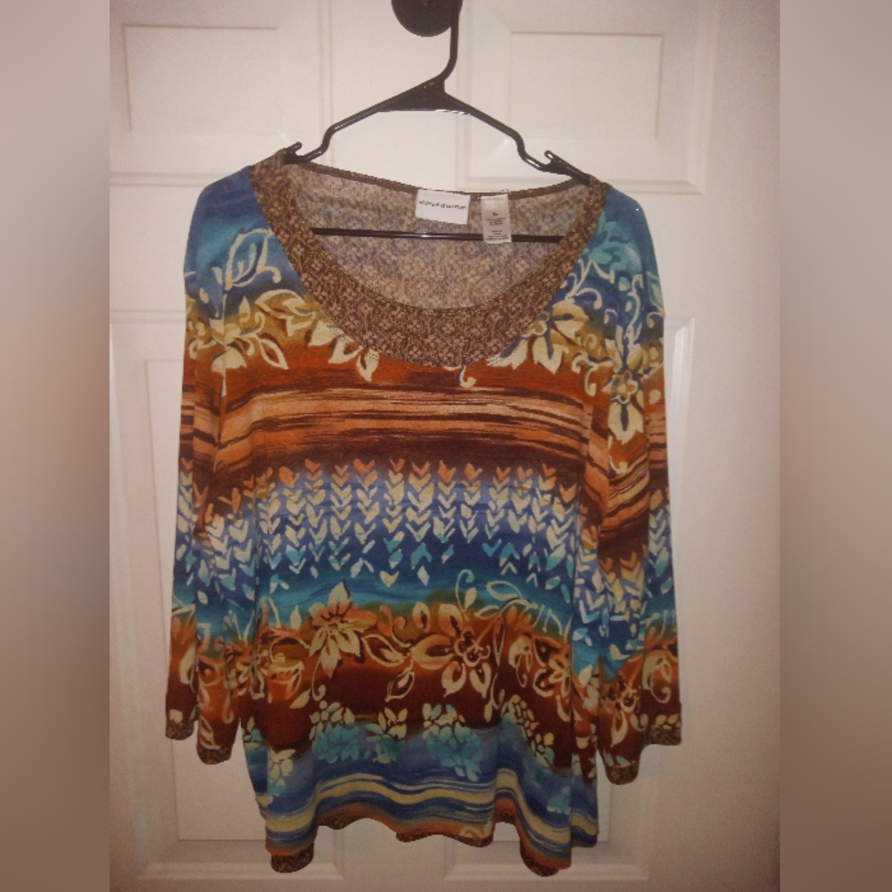 Alfred Dunner Women's Layerd Shirt/ Top XL Like New 🧡